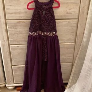 Kids purple dress